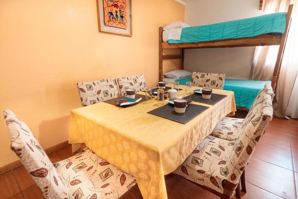 Voodi või voodid majutusasutuse Hostal El Descanso toas