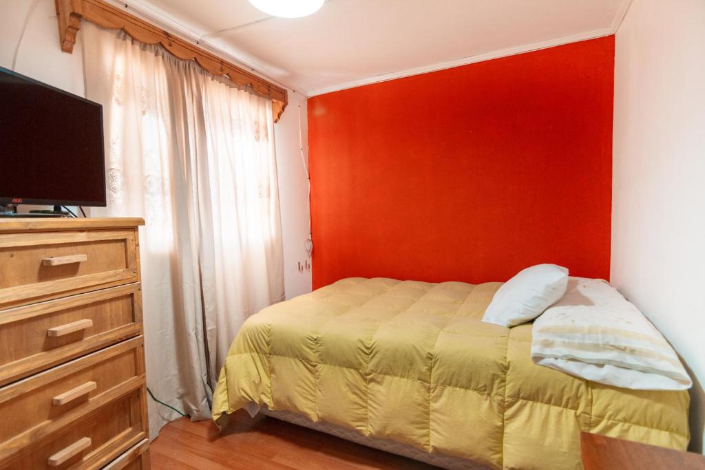 Voodi või voodid majutusasutuse Hostal El Descanso toas