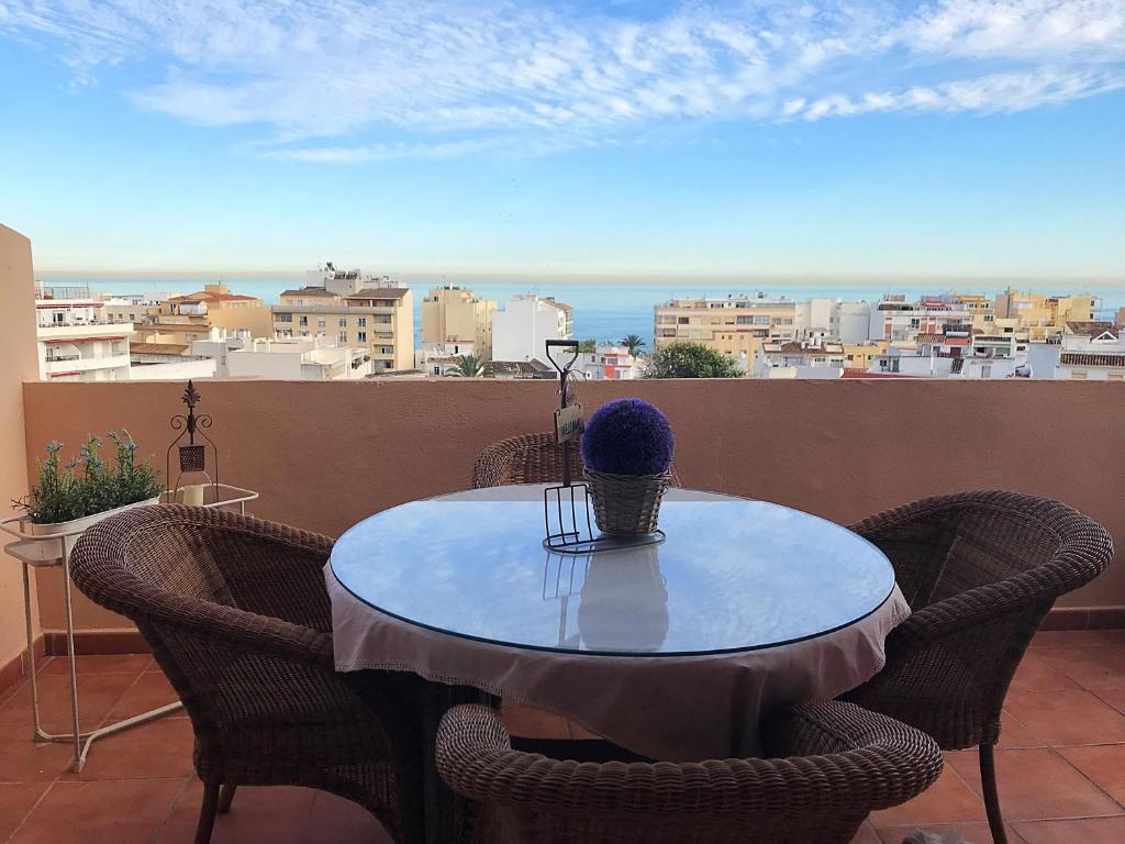Balkón alebo terasa v ubytovaní Sub-Àtico con Parking en el Centro de Estepona