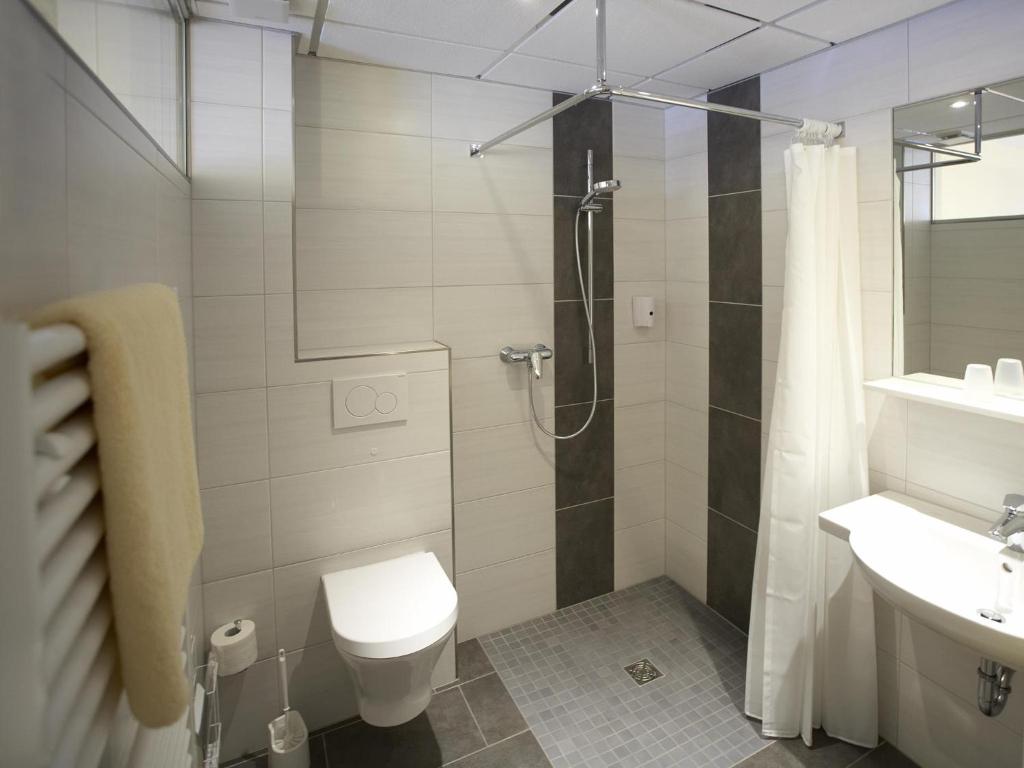 Koupelna v ubytování Landgasthof Fleischhauer