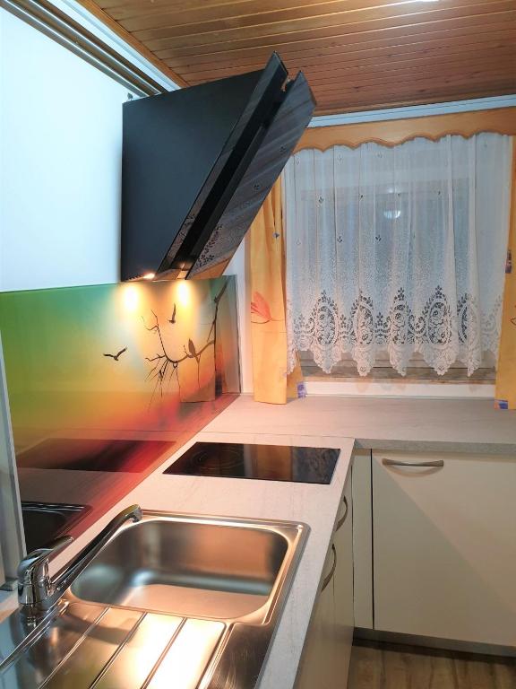 Kuchyň nebo kuchyňský kout v ubytování Apartment Sonce