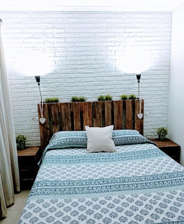 Postel nebo postele na pokoji v ubytování Nuestra Casa en Gran Alacant