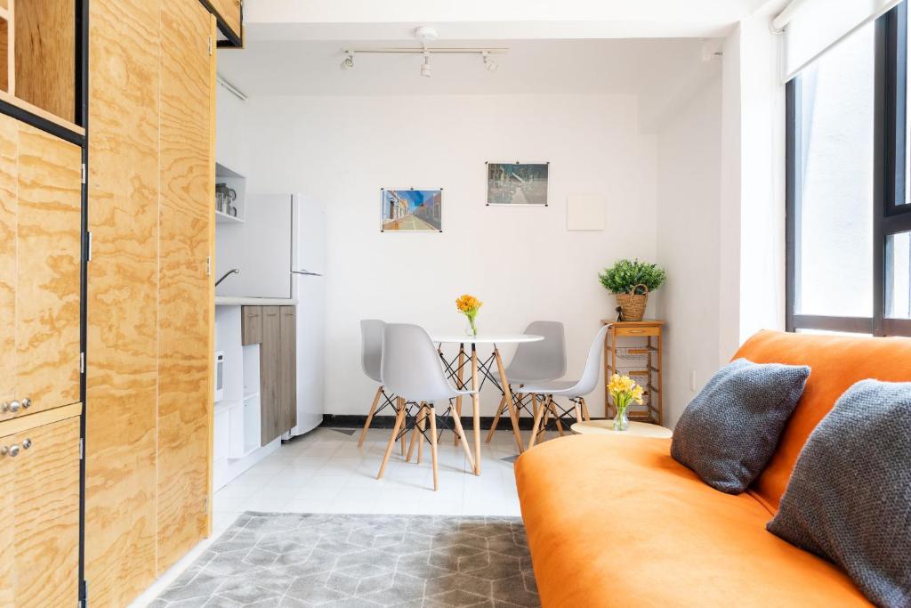 Posezení v ubytování Loft Exclusivo en el Corazón de Coyoacán