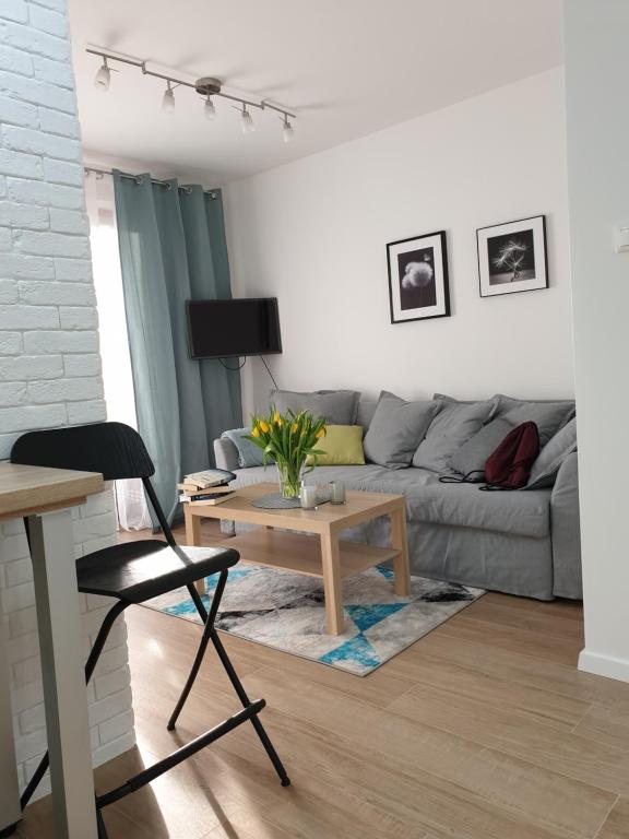 Posezení v ubytování Apartament Zamojska - GarwoNocka