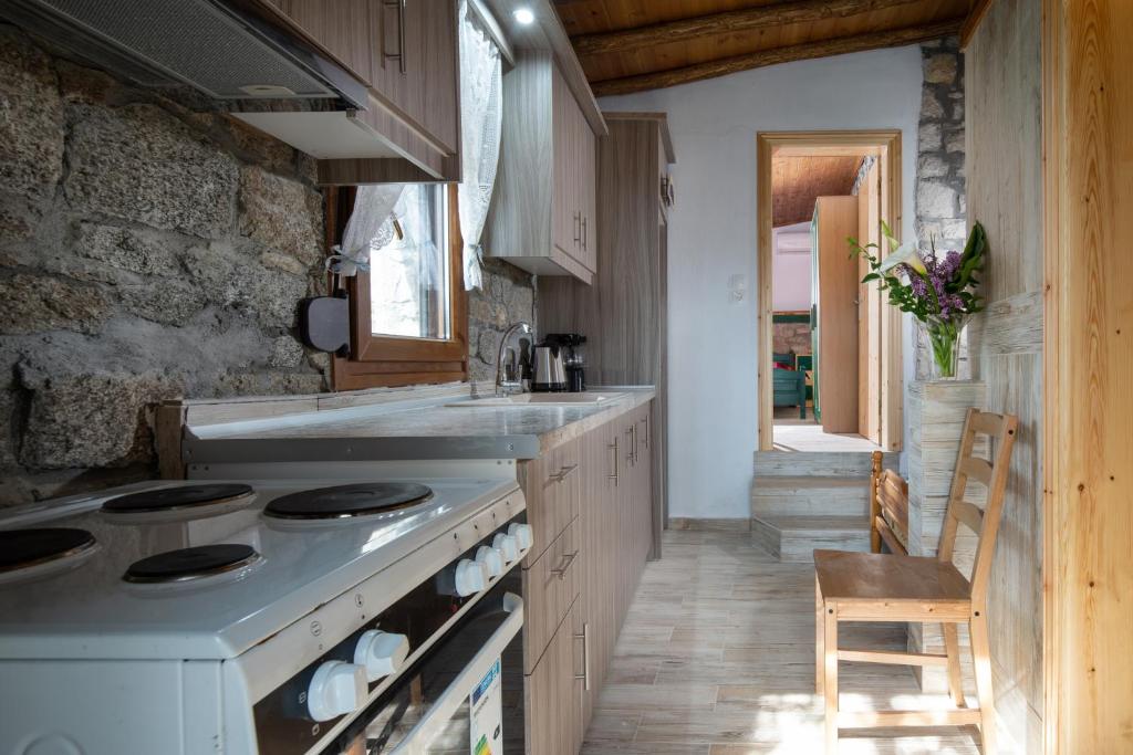 Kuchyň nebo kuchyňský kout v ubytování Amaryllis apartments