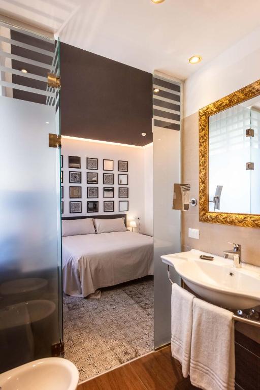 Postel nebo postele na pokoji v ubytování Art Hotel Ventaglio