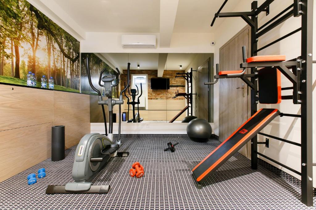 Posilňovňa alebo fitness centrum v ubytovaní Amber Design Residence