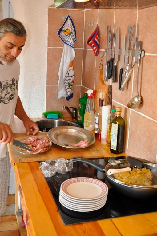 Jídlo v penzionu nebo okolí