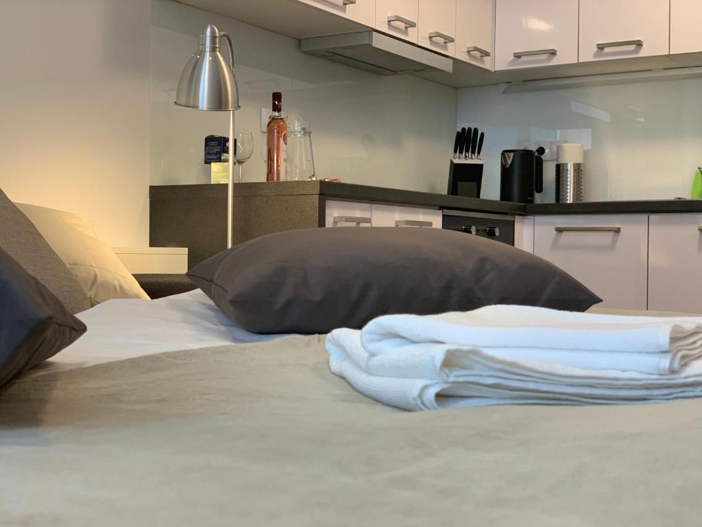 Kuchnia lub aneks kuchenny w obiekcie AP 1 - Apartments 4U Březinova "Overnight Simply"