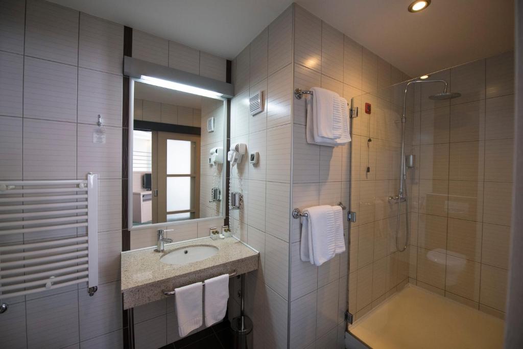 Koupelna v ubytování Kopernikus Hotel Prag