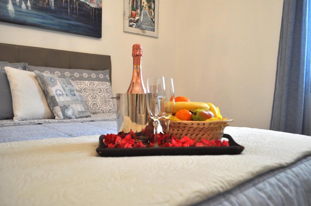 Posteľ alebo postele v izbe v ubytovaní B&B Rosa dei Venti