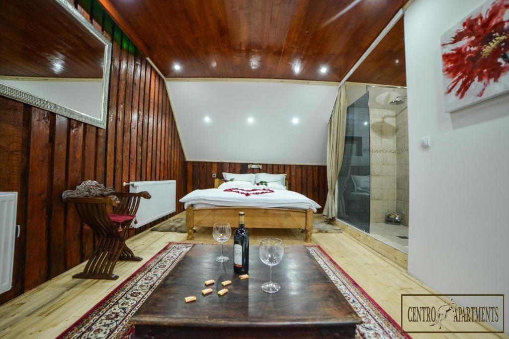 Postel nebo postele na pokoji v ubytování Centro Apartments