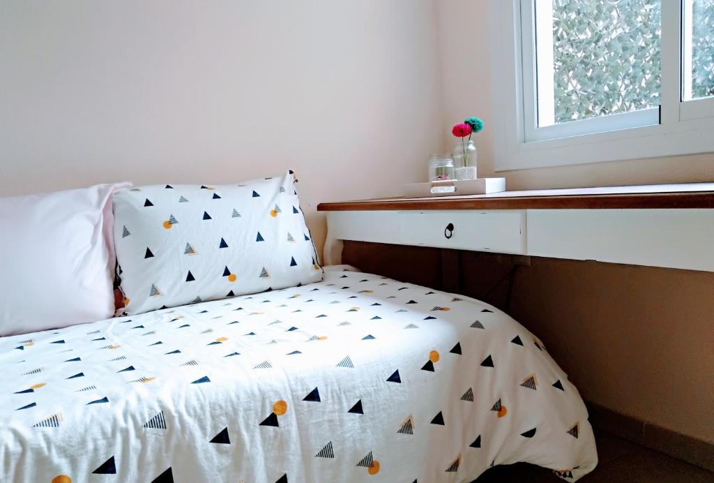 Postel nebo postele na pokoji v ubytování Nuestra Casa en Gran Alacant