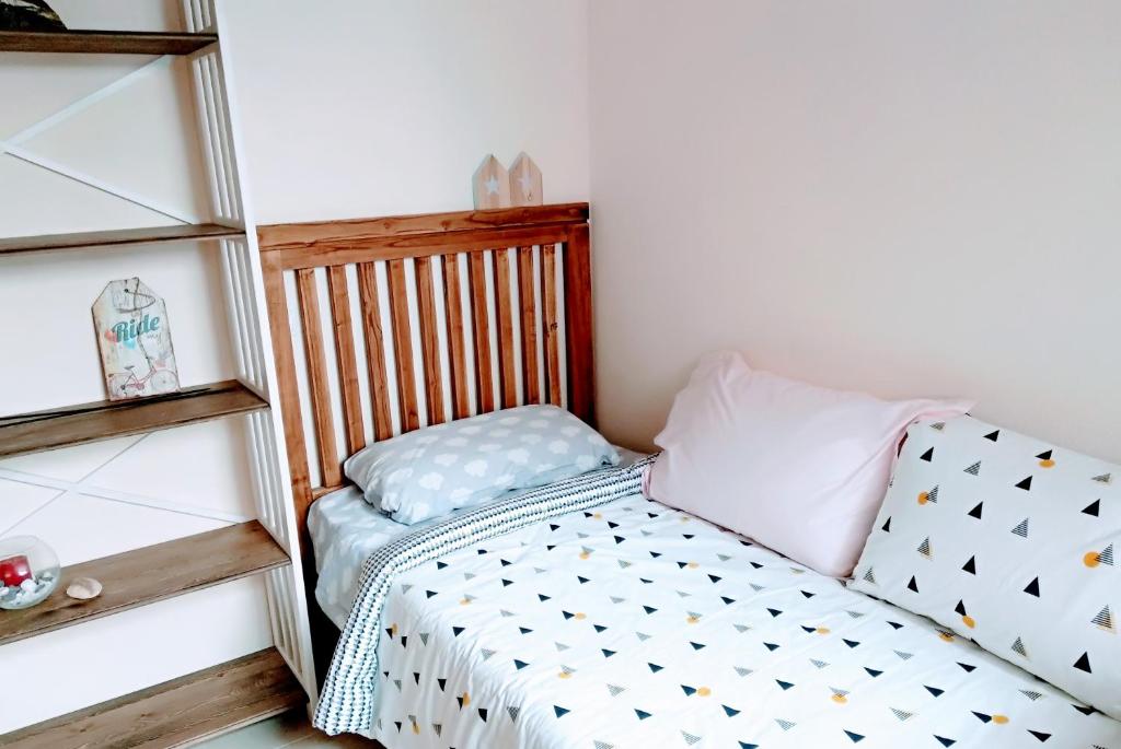 Postel nebo postele na pokoji v ubytování Nuestra Casa en Gran Alacant