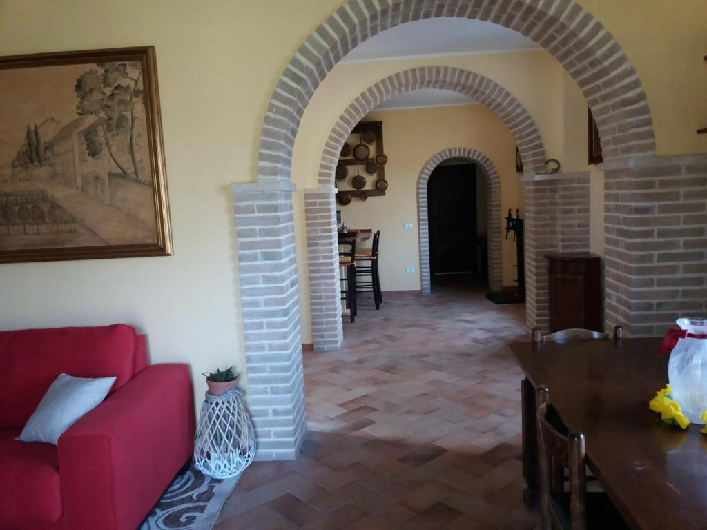 A seating area at Casa di Romano