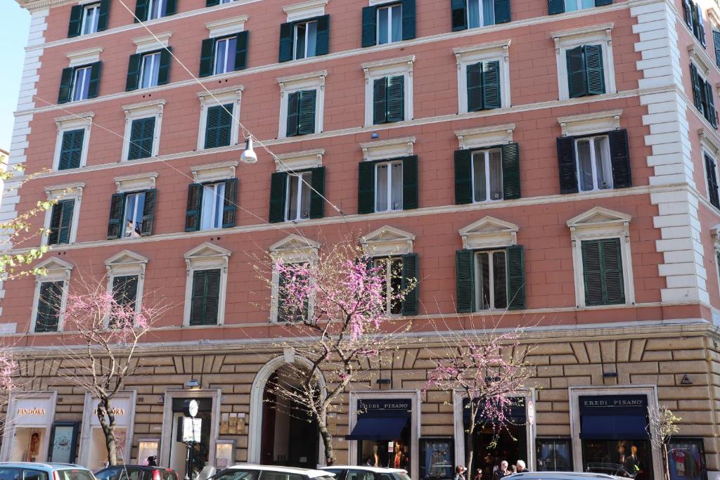 The building in which a panziókat is located