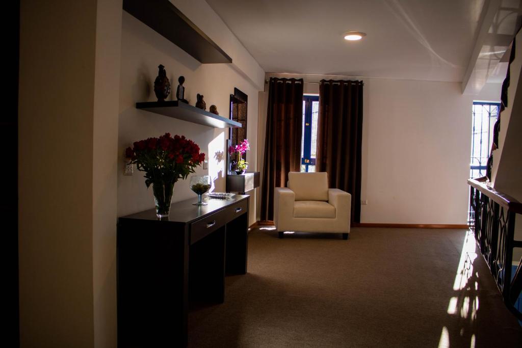 Posezení v ubytování Ankawa Hotel Boutique
