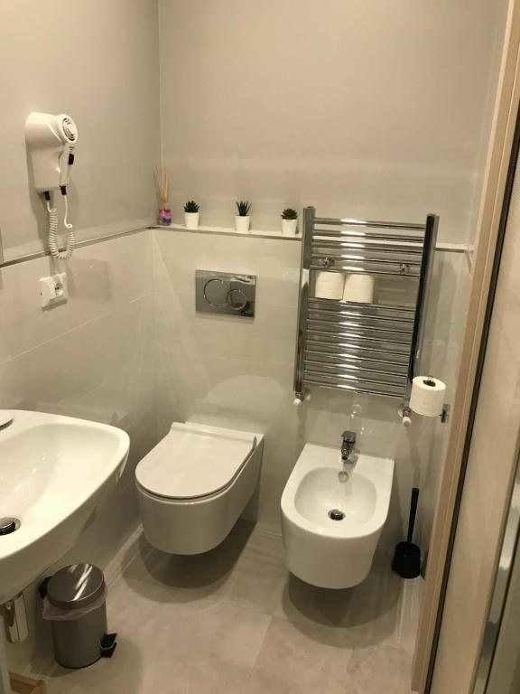 Koupelna v ubytování Alba rooms