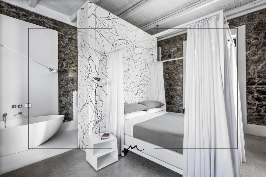Koupelna v ubytování Masseria Guida