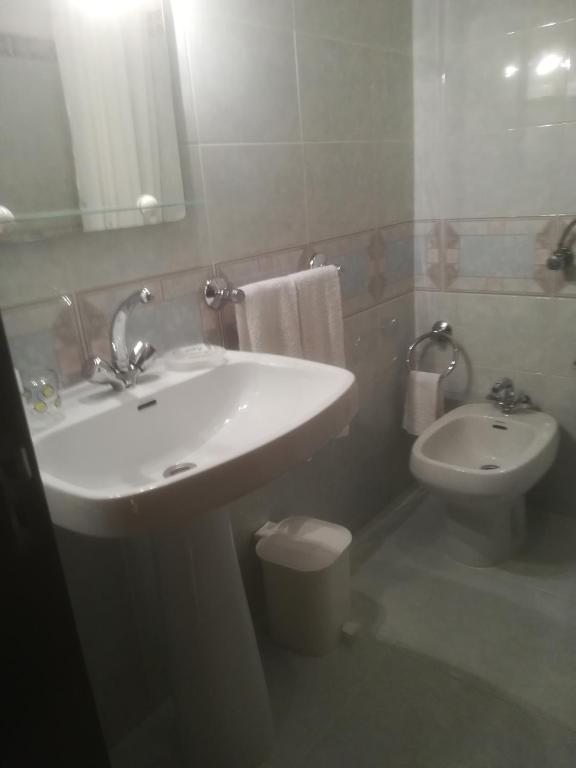 Koupelna v ubytování Casa Luar