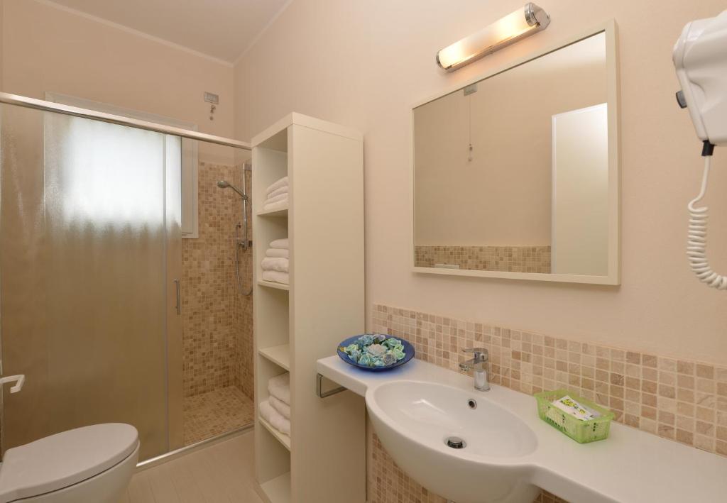 Koupelna v ubytování Hotel Doge