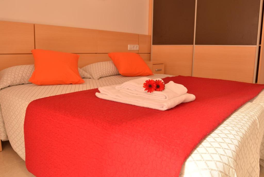 Postel nebo postele na pokoji v ubytování Apartamentos Navas