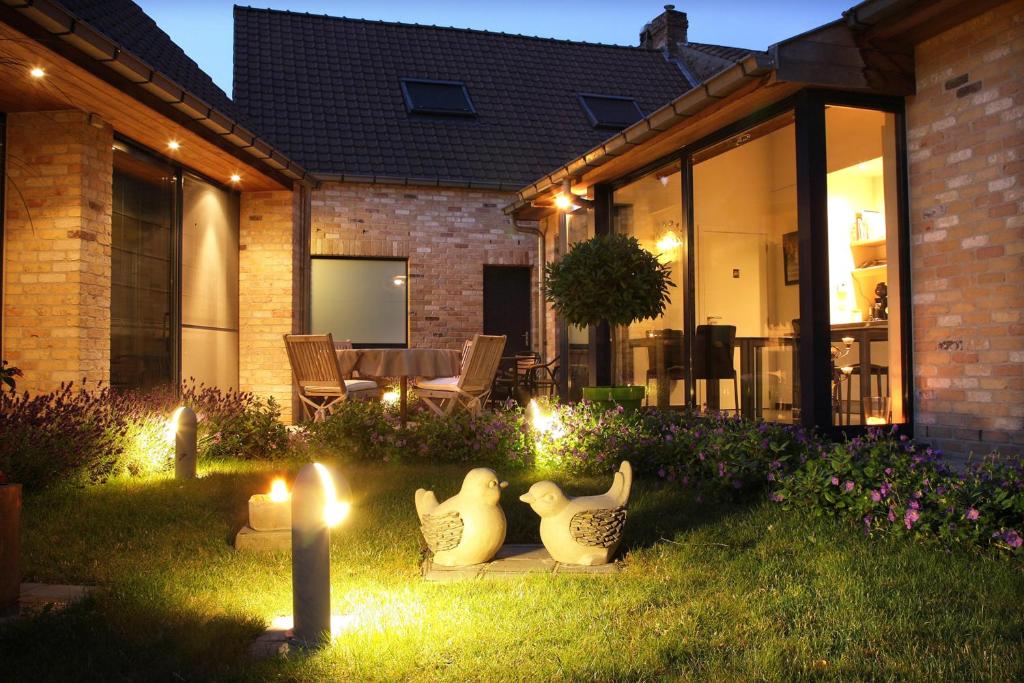 Zahrada ubytování B&B Lievejan