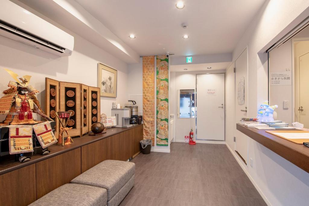 Kuchyň nebo kuchyňský kout v ubytování Kakigara Ryokan
