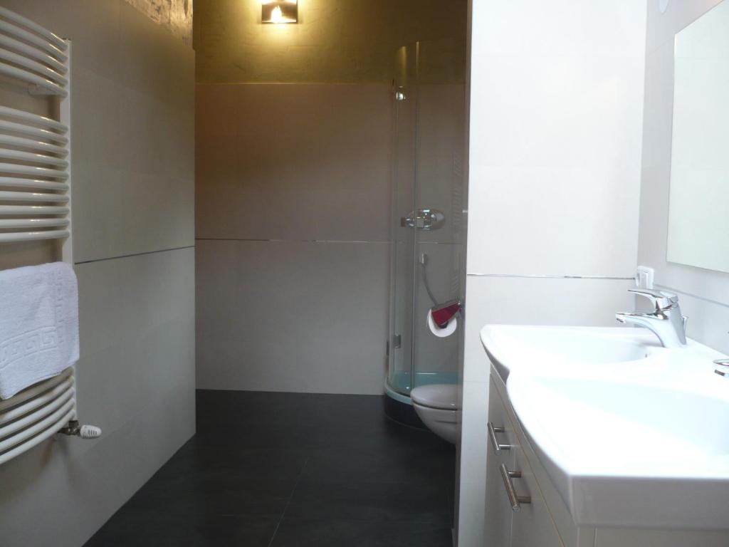 Koupelna v ubytování Appartement Gasser