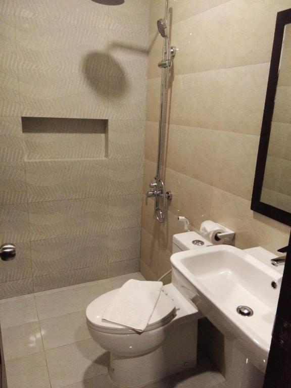 Koupelna v ubytování Hotel Costa Brava