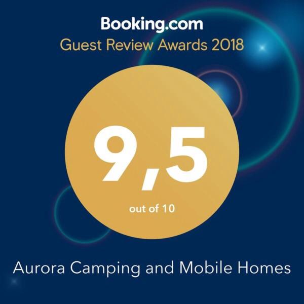 Certifikát, hodnocení, plakát nebo jiný dokument vystavený v ubytování Aurora Camping and Mobile Homes