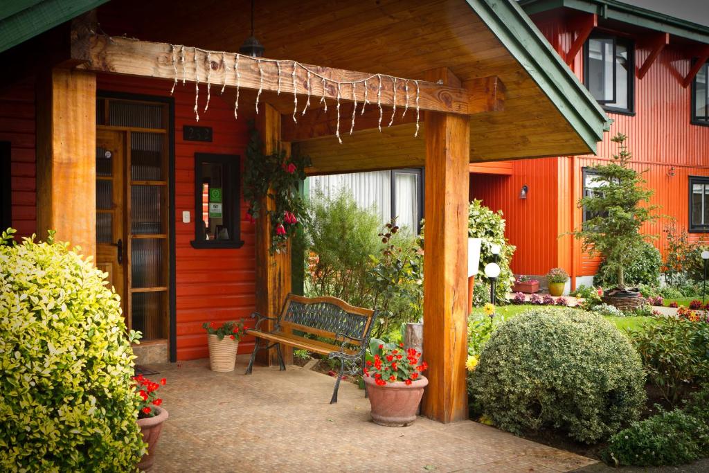 Um jardim no exterior de Weisserhaus