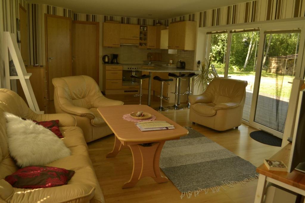 Kuchyň nebo kuchyňský kout v ubytování Mere Holiday House