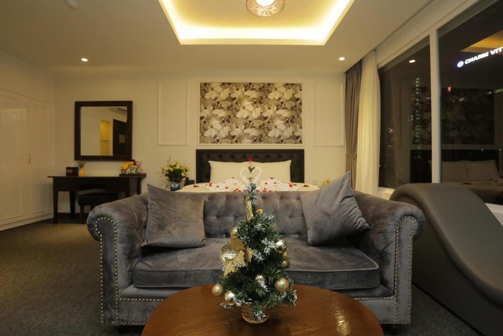 Posezení v ubytování Adeline Hotel Hanoi