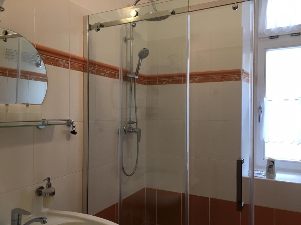 Koupelna v ubytování Apartmány na Šumavě