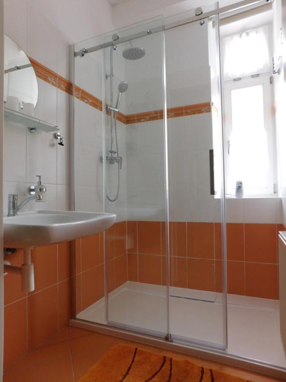 Koupelna v ubytování Apartmány na Šumavě