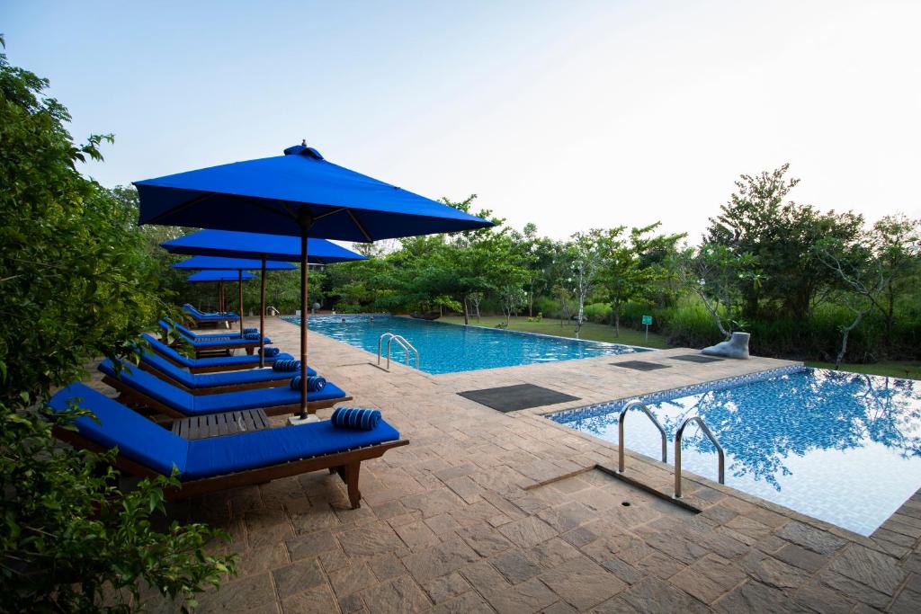 Bazén v ubytování Amaara Forest Hotel Sigiriya nebo v jeho okolí