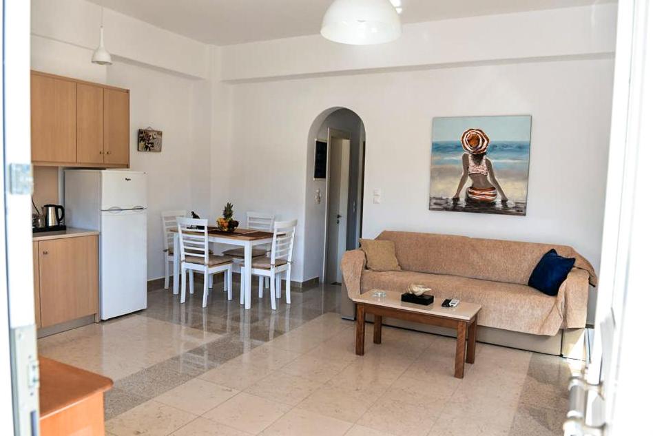 Kuchyň nebo kuchyňský kout v ubytování Flora's Houses Mykonos
