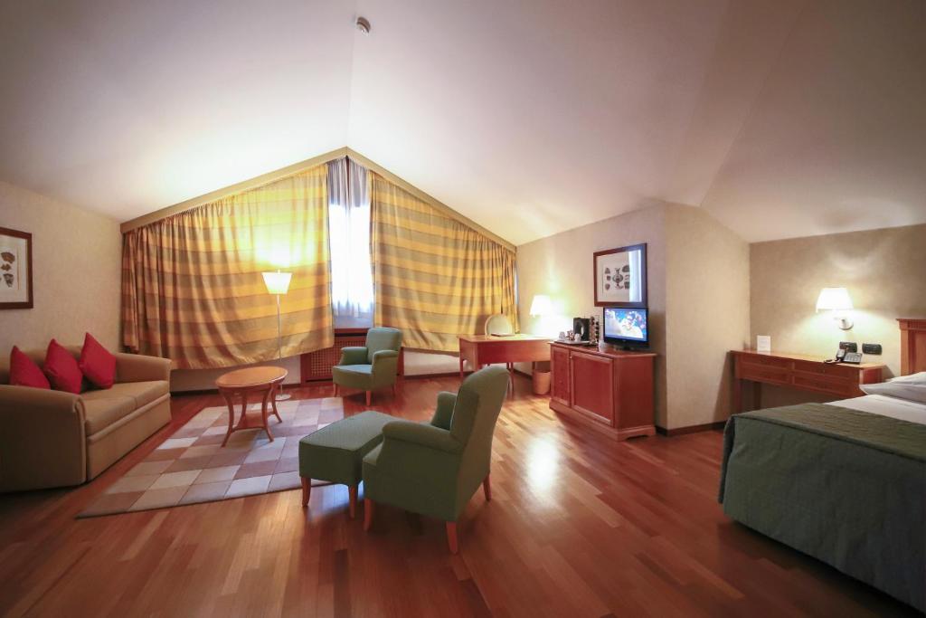 Posezení v ubytování Monica Hotel Fiera