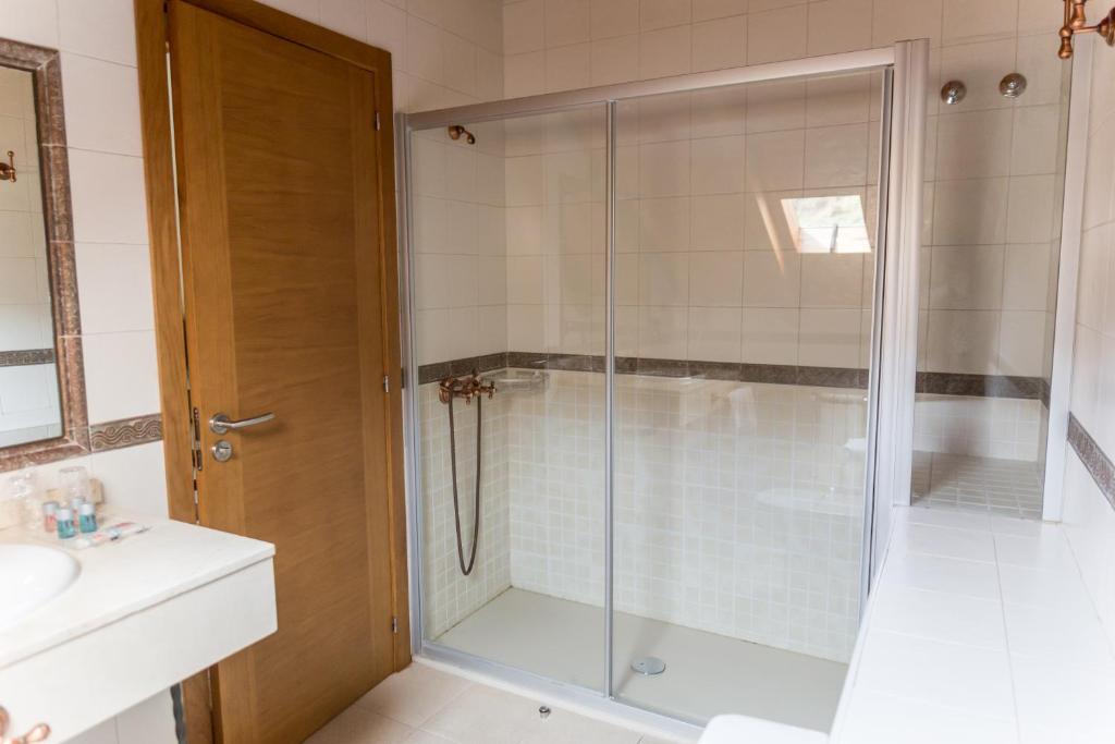 Koupelna v ubytování Hotel Ambasmestas