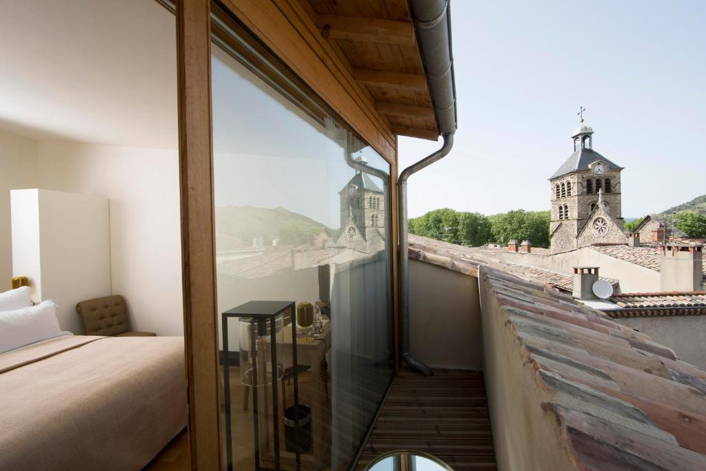 Hôtel de la Villeon - Habitación Doble Con Balcón