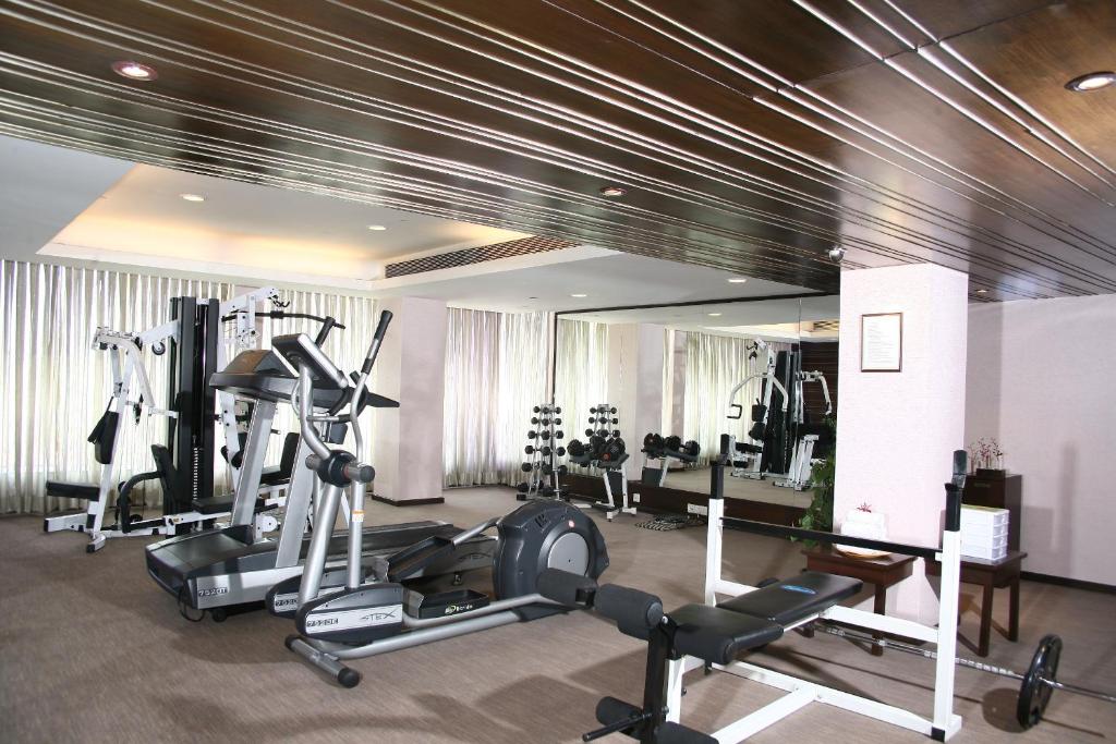 Fitness centrum a/nebo fitness zařízení v ubytování Mosaic Hotel, Noida