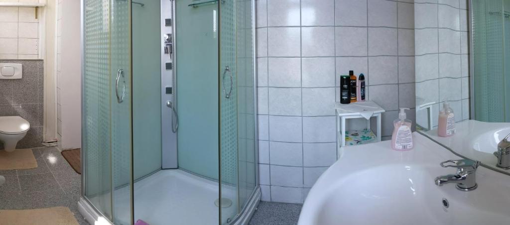 Koupelna v ubytování Abdalla Apartments