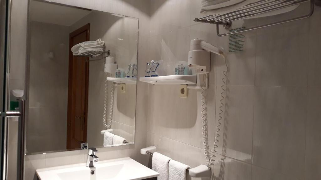 Koupelna v ubytování Hotel Aragüells