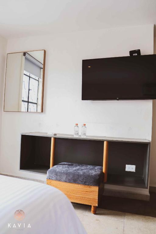 TV a/nebo společenská místnost v ubytování Hotel Urban