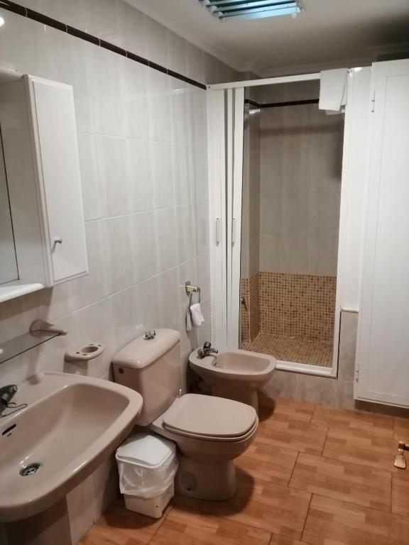Koupelna v ubytování Hotel Paloma