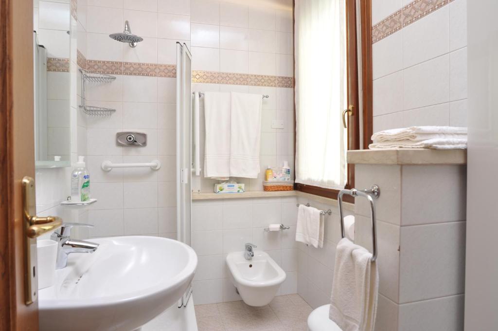 Koupelna v ubytování A.A.A. Armonie B&B