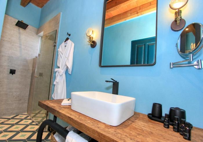 Koupelna v ubytování Antigua Trece Hotel Fusión