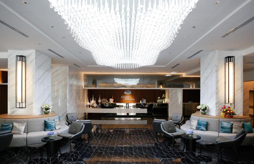 Posezení v ubytování Shama Lakeview Asoke Bangkok