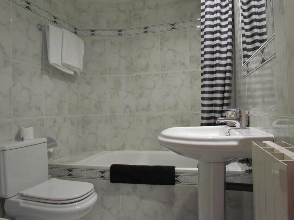 Koupelna v ubytování Hotel Las Nieves